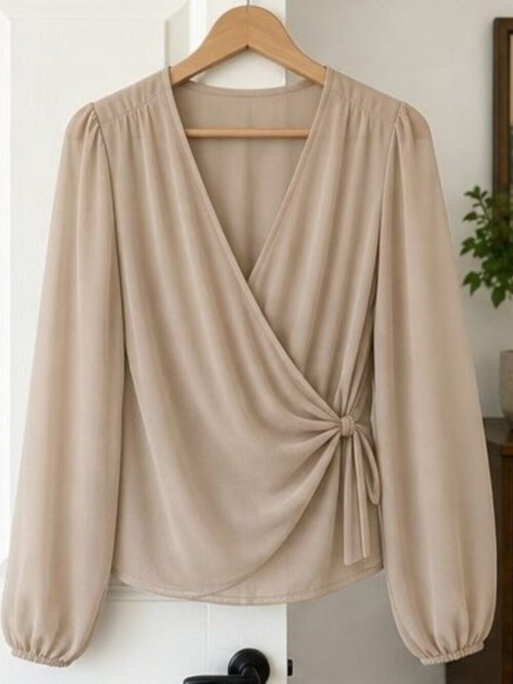Sand Wrap Blouse
